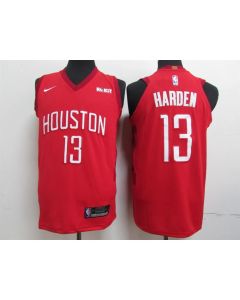 Men's Houston Rockets #13 James Harden Red 2019 Earned Edition Swingman Stitched NBA Jersey