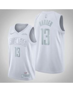 Men's Houston Rockets #13 James Harden White MVP Stitched Jersey