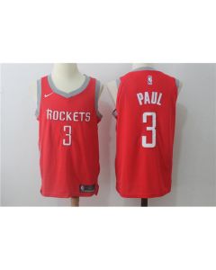 Men's Houston Rockets #3 Chris Paul Red Stitched NBA Jersey