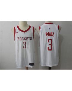 Men's Houston Rockets #3 Chris Paul White Stitched NBA Jersey