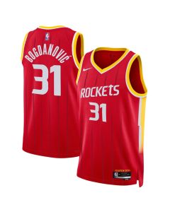 Men's Houston Rockets #31 Bogdan Bogdanovic Red 2026/27 Icon Edition Stitched Basketball Jersey