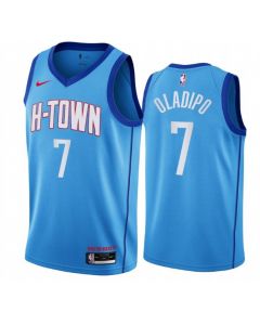 Men's Houston Rockets #7 Victor Oladipo 2020/21 Blue City Edition Swingman Stitched NBA Jersey