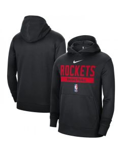 Men's Houston Rockets Black Spotlight Fleece Overhead Hoodie