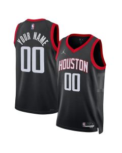 Men's Houston Rockets NIke Black 2022/23 Swingman Statement Edition Custom Jersey