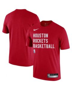 Men's Houston Rockets Red 2023/24 Sideline Legend Performance Practice T-Shirt