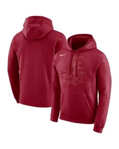 Men's Houston Rockets Red City Edition Logo Essential Pullover Hoodie