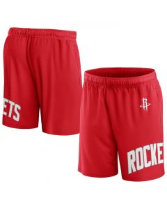 Men's Houston Rockets Red Free Throw Mesh Shorts