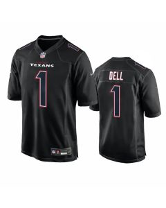Men's Houston Texans #1 Tank Dell Black Fashion Vapor Untouchable Limited Stitched Football Jersey