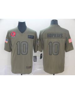Men's Houston Texans #10 DeAndre Hopkins 2019 Camo Salute To Service Stitched NFL Jersey