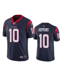 Men's Houston Texans #10 DeAndre Hopkins Navy 2019 100th Season Vapor Untouchable Limited Stitched NFL Jersey