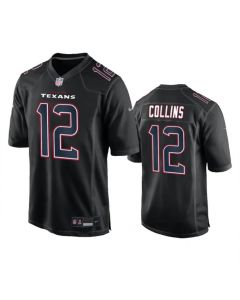 Men's Houston Texans #12 Nico Collins Black Fashion Vapor Untouchable Limited Stitched Football Jersey