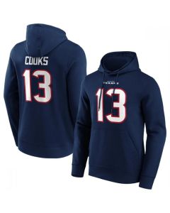 Men's Houston Texans #13 Brandin Cooks Navy Hoodie