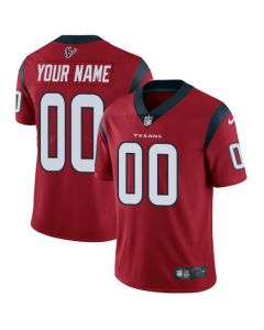 Men's Houston Texans 2023 Draft Custom Red Vapor Untouchable Limited Stitched Jersey