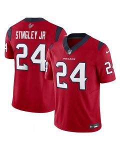 Men's Houston Texans #24 Derek Stingley Jr. Red 2023 F.U.S.E Vapor Untouchable Stitched Football Jersey