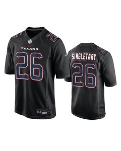 Men's Houston Texans #26 Devin Singletary Black Fashion Vapor Untouchable Limited Stitched Football Jersey