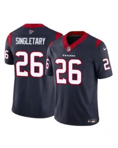 Men's Houston Texans #26 Devin Singletary Navy 2023 F.U.S.E Vapor Untouchable Stitched Football Jersey