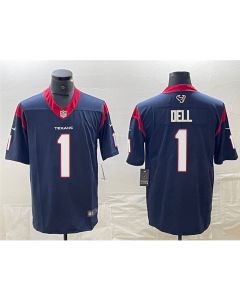 Men's Houston Texans #3 Tank Dell Navy Vapor Untouchable Stitched Football Jersey (Navy)