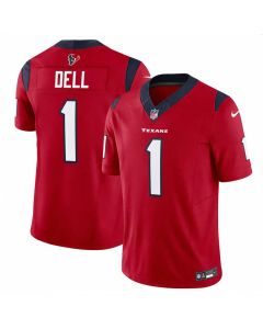 Men's Houston Texans #3 Tank Dell Red 2023 F.U.S.E Vapor Untouchable Stitched Football Jersey
