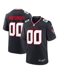 Men's Houston Texans #32 David Montgomery Nike Navy Game Jersey (Navy)