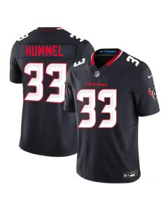 Men's Houston Texans #33 Jake Hummel Navy 2026 NFL Draft Vapor F.U.S.E. Limited Jersey