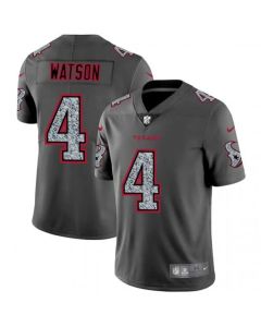 Men's Houston Texans #4 Deshaun Watson 2019 Gray Fashion Static Limited Stitched NFL Jersey