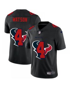 Men's Houston Texans #4 Deshaun Watson 2020 Black Shadow Logo Limited Stitched Jersey