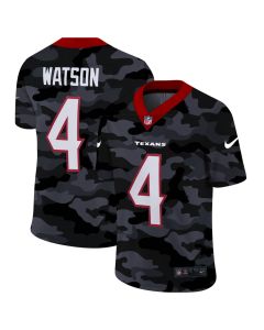 Men's Houston Texans #4 Deshaun Watson 2020 Camo Limited Stitched Jersey
