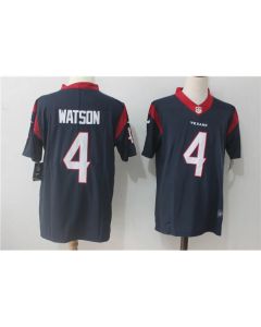 Men's Houston Texans #4 Deshaun Watson Navy Blue Team Color Stitched NFL Vapor Untouchable Limited Jersey