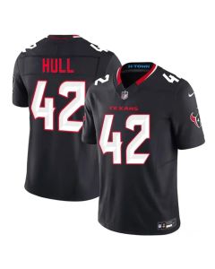 Men's Houston Texans #42 Evan Hull Navy 2nd Alternate 2026 Vapor F.U.S.E. Limited Stitched Football Jersey (Navy)