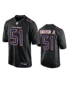 Men's Houston Texans #51 Will Anderson Jr. Black Fashion Vapor Untouchable Limited Stitched Football Jersey