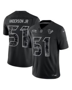 Men's Houston Texans #51 Will Anderson Jr. Nike Black 2026 Salute to Service Vapor F.U.S.E. Limited Jersey