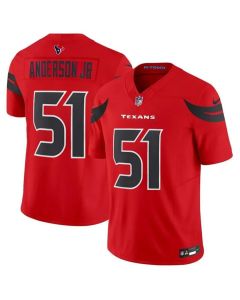 Men's Houston Texans #51 Will Anderson Jr. Red 2024 Alternate F.U.S.E Vapor Stitched jersey