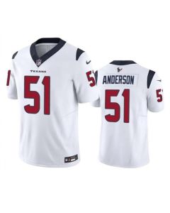 Men's Houston Texans #51 Will Anderson Jr. White 2023 F.U.S.E Vapor Untouchable Stitched Football Jersey