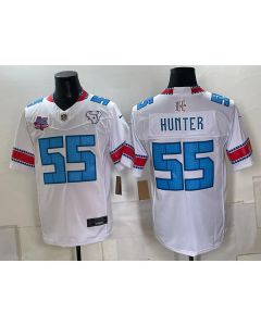 Men's Houston Texans #55 Danielle Hunter White With Patch 2026 Rivalries Collection Vapor F.U.S.E. Limited Jersey