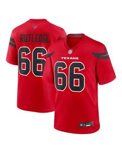 Men's Houston Texans #66 Keylan Rutledge Red 2026 NFL Draft Game Jersey (Red)