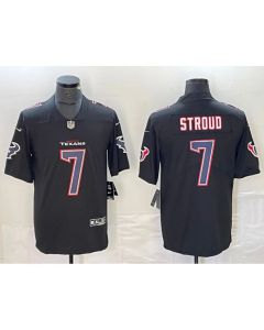 Men's Houston Texans #7 C.J. Stroud Black Fashion With Patch Vapor Untouchable Limited Stitched Football Jersey