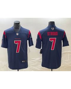 Men's Houston Texans #7 C.J. Stroud Navy Color Rush Vapor Untouchable Stitched Football Jersey