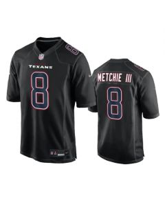 Men's Houston Texans #8 John Metchie III Black Fashion Vapor Untouchable Limited Stitched Football Jersey