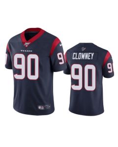 Men's Houston Texans #90 Jadeveon Clowney Navy 2019 100th Season Vapor Untouchable Limited Stitched NFL Jersey