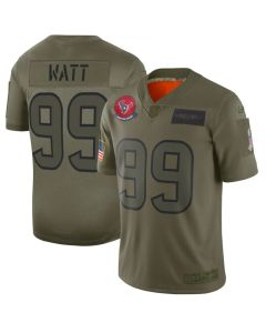 Men's Houston Texans #99 J.J. Watt 2019 Camo Salute To Service Stitched NFL Jersey