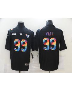 Men's Houston Texans #99 J.J. Watt 2020 Black Crucial Catch Limited Stitched Jersey