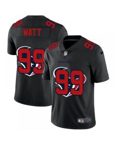 Men's Houston Texans #99 J.J. Watt 2020 Black Shadow Logo Limited Stitched Jersey