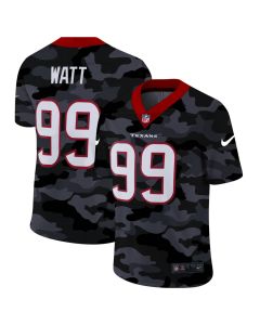 Men's Houston Texans #99 J.J. Watt 2020 Camo Limited Stitched Jersey
