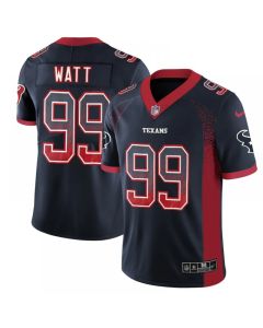 Men's Houston Texans #99 J.J. Watt Navy 2018 Drift Fashion Color Rush Limited Stitched NFL Jersey