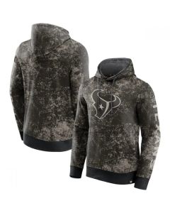 Men's Houston Texans Black/Gray Blackout Tonal Pullover Hoodie