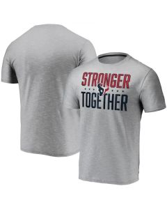 Men's Houston Texans Grey Charcoal Stronger Together T-Shirt