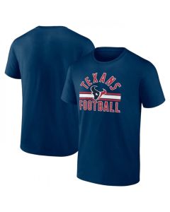 Men's Houston Texans Navy Arch Stripe T-Shirt