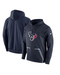 Men's Houston Texans Navy Champ Drive Vapor Speed Pullover Hoodie