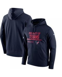 Men's Houston Texans Navy Circuit Property Of Performance Pullover Hoodie