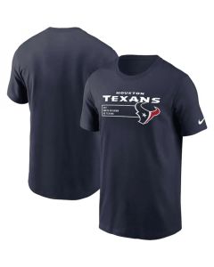 Men's Houston Texans Navy Division Essential T-Shirt